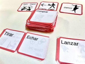 Flashcards de verbos básicos en español